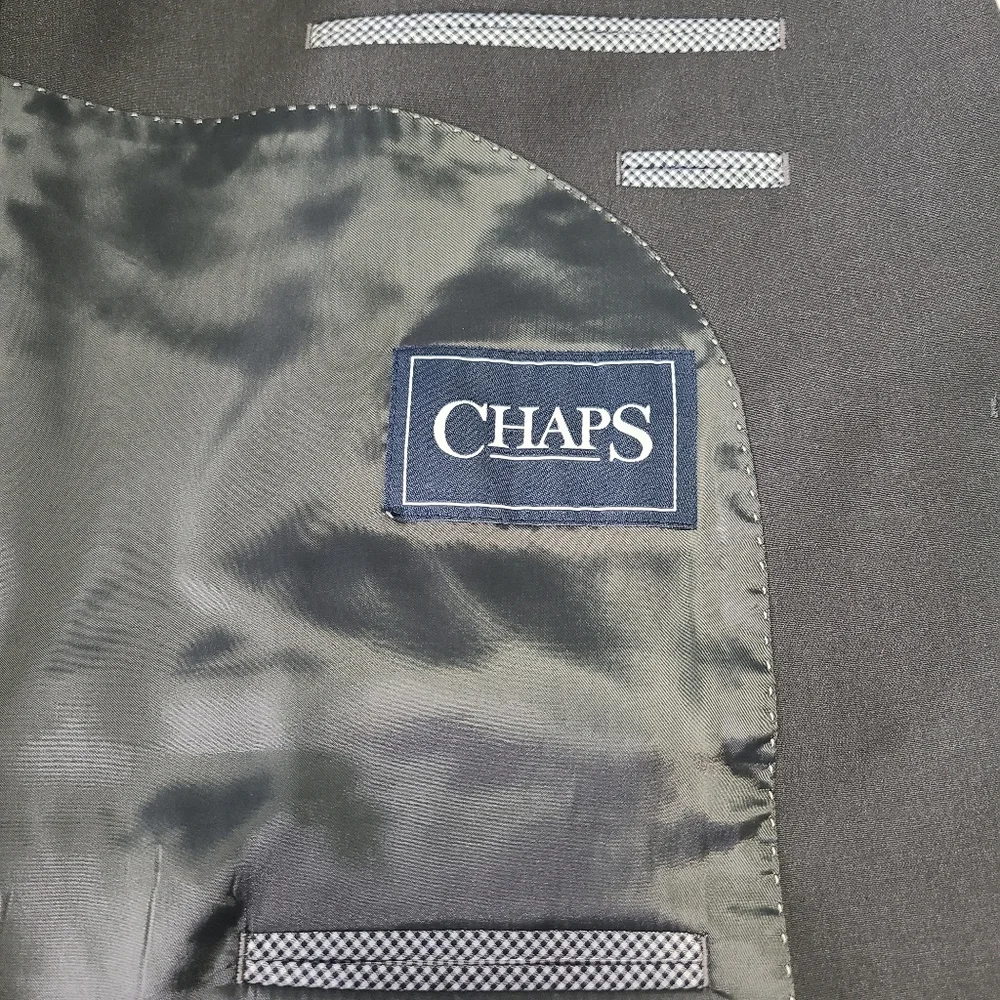 Chaps Men's Classic Fit Performance Stretch Suit Jacket Blazer Gray NWT‎ 48L
